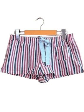 Aerie Pink, Blue & White Sparkle Boxer Shorts w Bow – Size XS EUC